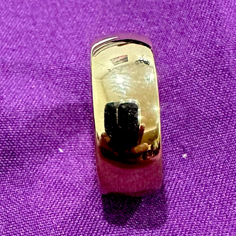 Men’s Wedding Ring - Titanium+Gold (Size 7)